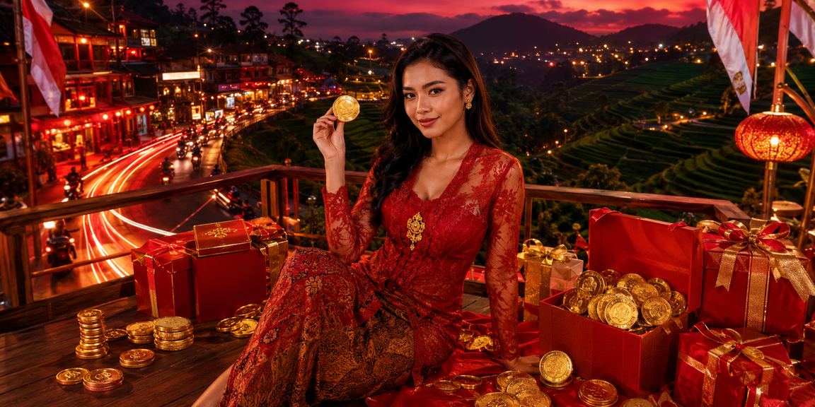 Suasana neon casino online sebagai ilustrasi hiburan digital modern