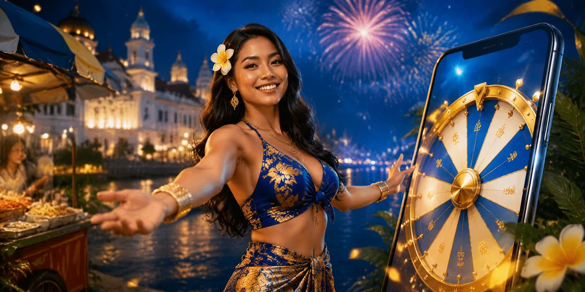 Suasana festival permainan langsung sebagai gambaran kategori hiburan malam